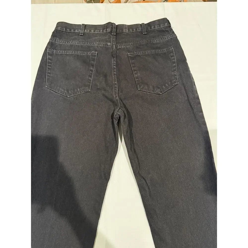 Route 66 Men's Jeans 36x32 Relaxed Fit Black 100% Cotton Y2K Straight Leg